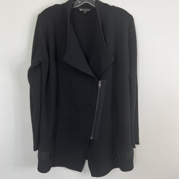 ATHLETA Sentinel Thermolite Sweater Coat in Black Size M - Picture 2 of 9